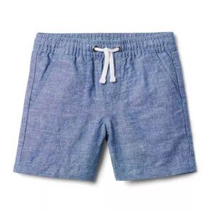 Janie and Jack - Boys Linen-Cotton Drawstring Pull-On Shorts Sz 10